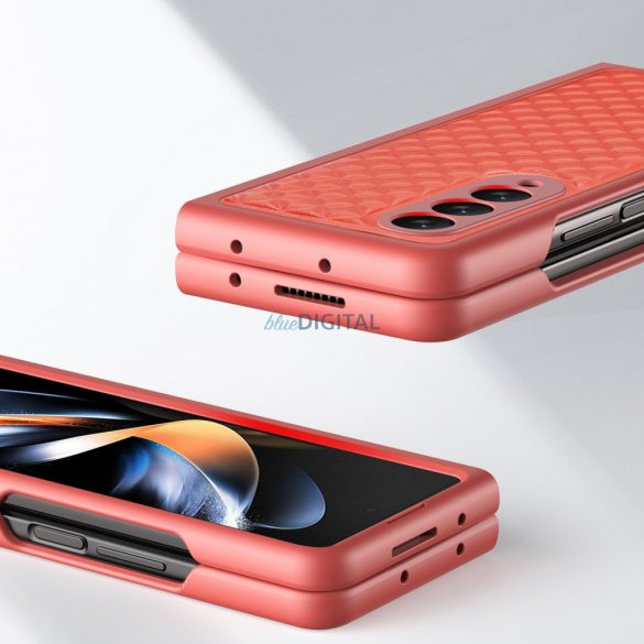 Dux Ducis Venicei tok Samsung Galaxy Z Fold 4 bőr tok piros