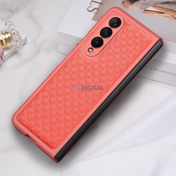 Dux Ducis Venicei tok Samsung Galaxy Z Fold 4 bőr tok piros