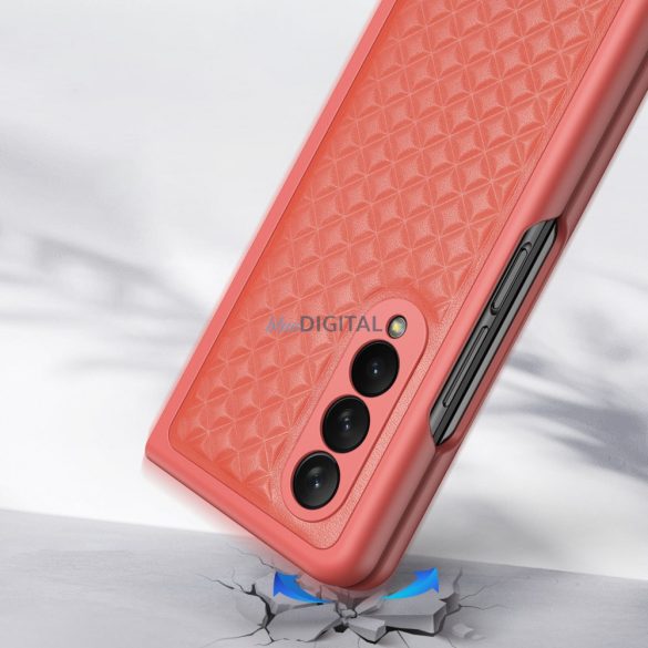 Dux Ducis Venicei tok Samsung Galaxy Z Fold 4 bőr tok piros