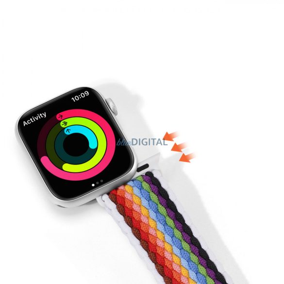 Dux Ducis (Mixture II Version) csereszíj Apple Watch SE, 9, 8, 7, 6, 5, 4, 3, 2, 1 (41, 40, 38 mm) színes