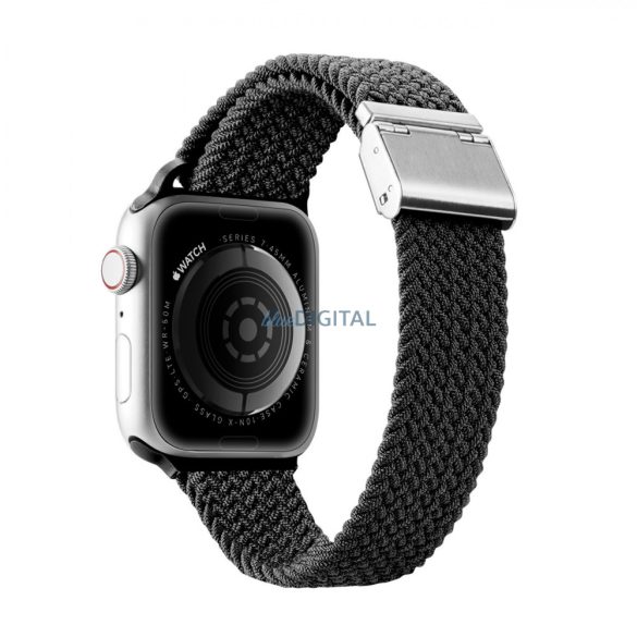 Dux Ducis (Mixture II Version) csereszíj Apple Watch Ultra, SE, 9, 8, 7, 6, 5, 4, 3, 2, 1 (49, 45, 44, 42 mm) fekete