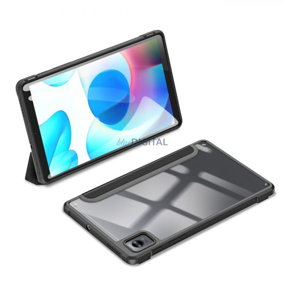 Dux Ducis Toby páncélozott Flip Smart Case for Realme Pad Mini tolltartóval Fekete