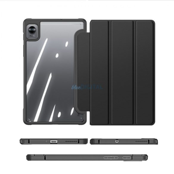 Dux Ducis Toby páncélozott Flip Smart Case for Realme Pad Mini tolltartóval Fekete