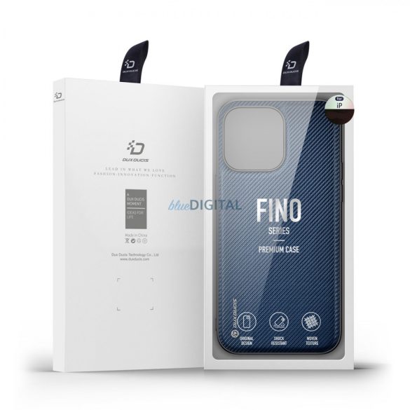 Dux Ducis Fino tok iPhone 14 Pro kék nejlon
