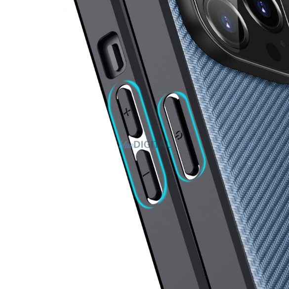 Dux Ducis Fino tok iPhone 14 Pro Max kék nylon
