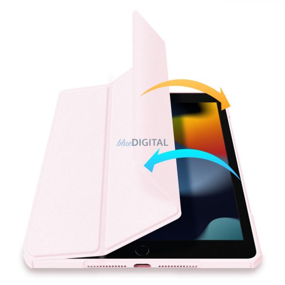 Dux Ducis Copa tok iPad iPad Pro 11 '' 2020 / iPad Pro 11 '' 2018 / iPad Pro 11 '' 2021 intelligens tok állvánnyal rózsaszínű