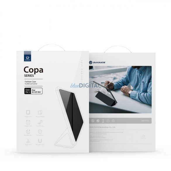 Dux Ducis Copa tok iPad Pro 12.9 '' 2021/2020/2018 intelligens tok állvánnyal lila színben