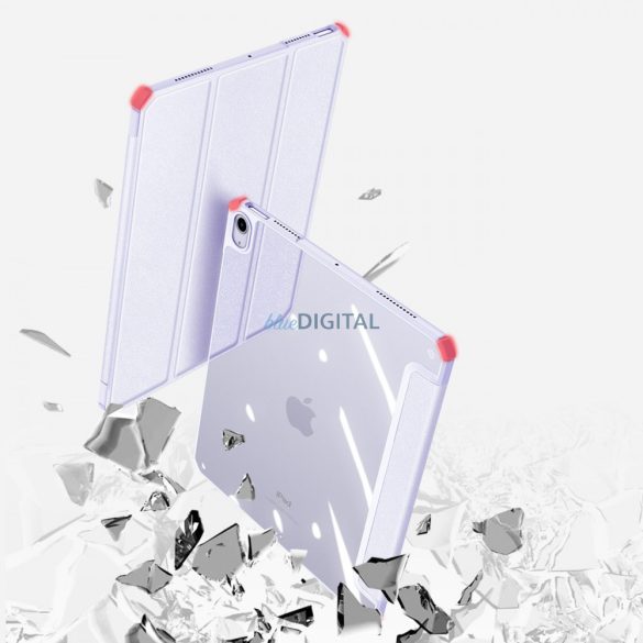 Dux Ducis Copa tok iPad Pro 12.9 '' 2021/2020/2018 intelligens tok állvánnyal lila színben