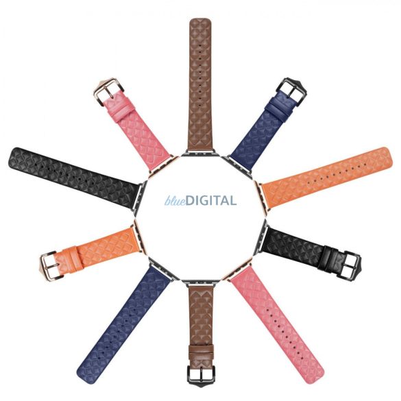 Dux Ducis Strap Leather Watch 7 szíj 7/6/5/4/3/2 / SE (41/40 / 38mm) csuklópánt karkötő valódi bőr karkötő narancssárga (Enland verzió)