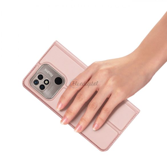 Dux Ducis Skin Pro flip tok Xiaomi Redmi 10C rózsaszín