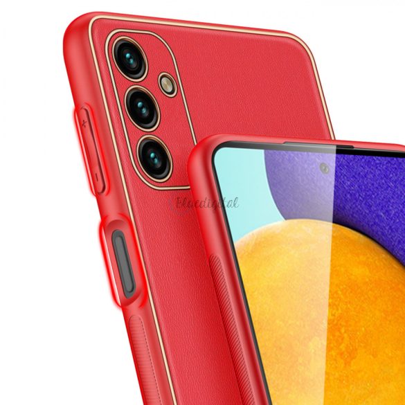 Dux Ducis Yolo Elegáns tok ökológiai bőrből készült Samsung Galaxy A13 5G Red