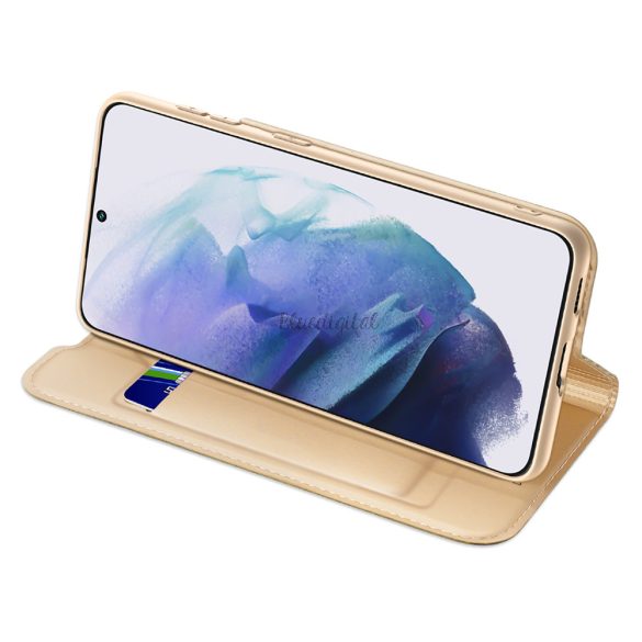 DUX DUCIS SKIN PRO Holster tok Flip tok Samsung Galaxy S22 + (S22 Plus) arany
