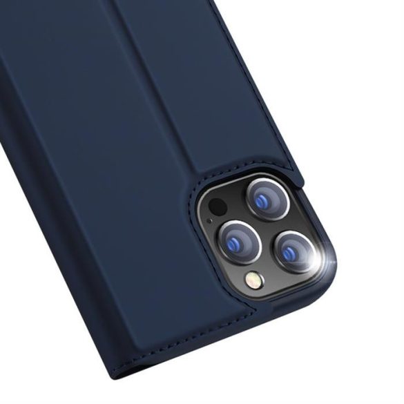 DUD DUCIS SKIN PRO flipes kihajtható tok Iphone 13 Pro MAX Blue