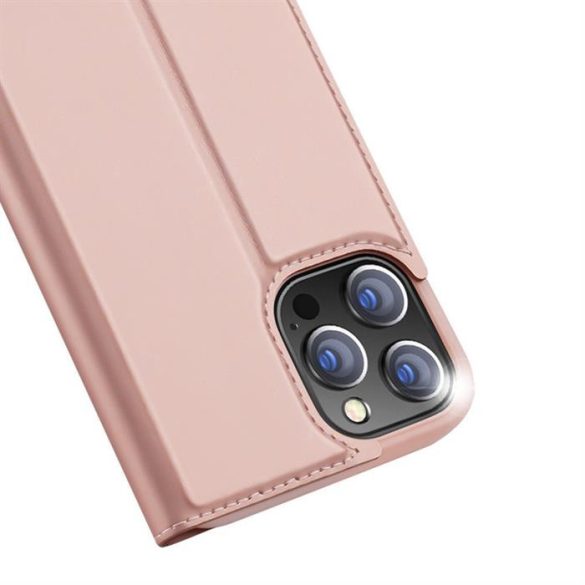 DUX DUCIS SKIN PRO flipes kihajtható tok iPhone 13 Pro max Pink