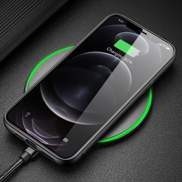 Dux Ducis Fino telefontok borított nylon anyag iPhone 13 Pro fekete