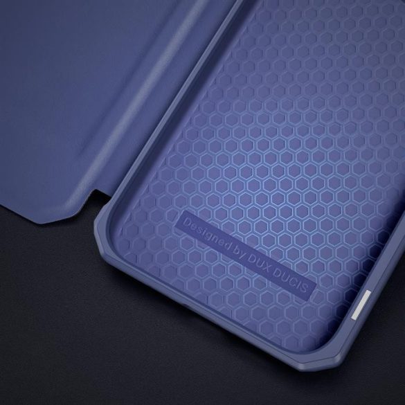 DUD DUCIS SKIN X flipes kihajtható tok iPhone 13 Mini Blue