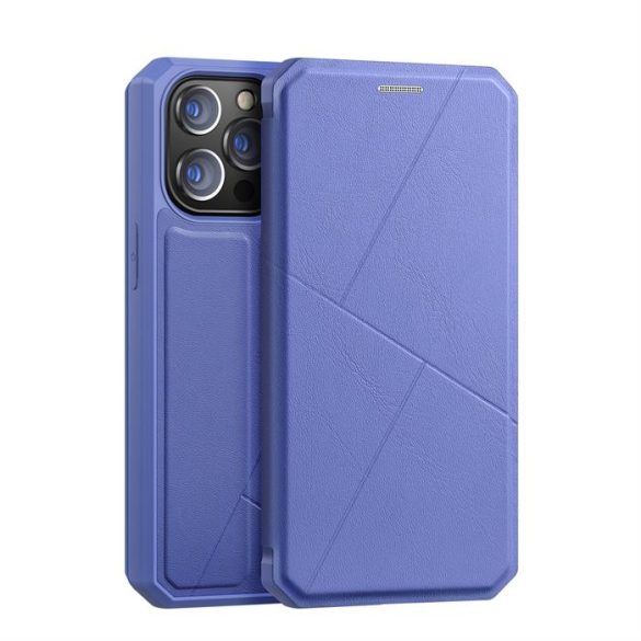 DUD DUCIS SKIN X flipes kihajtható tok iPhone 13 Pro Blue