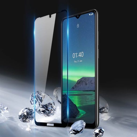 Dux Ducis 10D edzett üveg tempered glass Kemény képernyővédő fólia teljes képernyős Nokia 1.4 átlátszó (tok-barát)