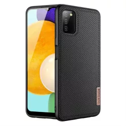   Dux Ducis Fino telefontok borított nylon anyag Samsung Galaxy A03s fekete