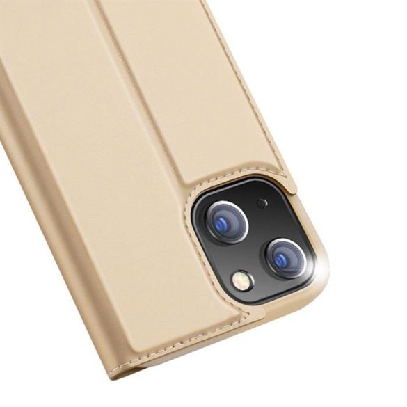 DUX DUCIS SKIN PRO flipes kihajtható tok iPhone 13 Mini Golden