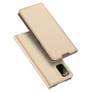 DUX DUCIS SKIN PRO flipes kihajtható tok Samsung Galaxy A03s Golden