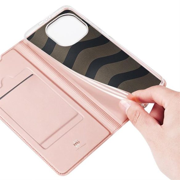 DUX DUCIS Skin Pro Bookcase kihajtható tok Xiaomi Mi 11 Pro rózsaszín