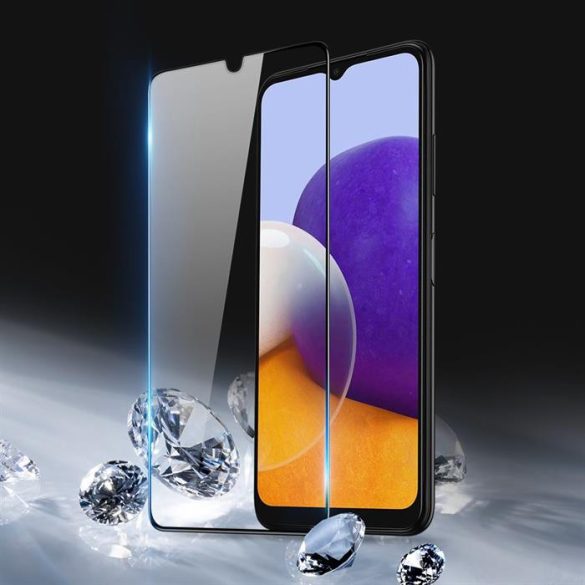 DUX DUCIS 9D EMBERED ÜZEMALMAS KÉSZÜLÉK VÉDELEM A SAMSUNG GALAXY A22 4G BLACK (Barátbarát) fólia