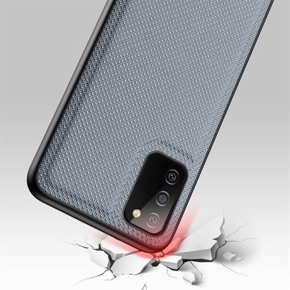 Dux Ducis Fino telefontok borított nylon anyag Samsung Galaxy A02s EU kék