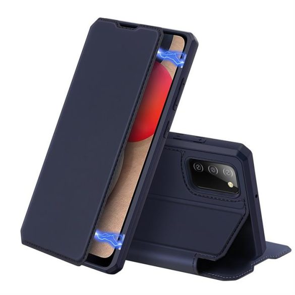 DUX DUCIS Skin X Bookcase kihajtható tok Samsung Galaxy A02s EU kék