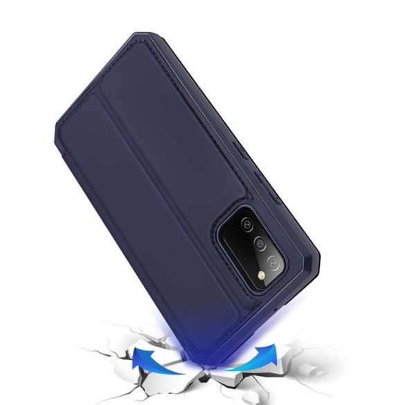 DUX DUCIS Skin X Bookcase kihajtható tok Samsung Galaxy A02s EU kék