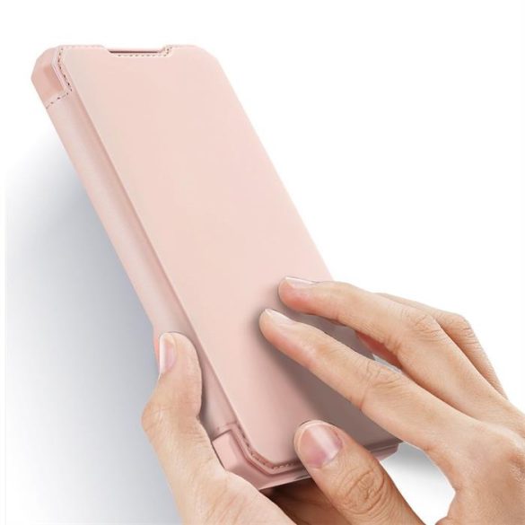 DUX DUCIS Skin X Bookcase kihajtható tok Samsung Galaxy S21 + 5G (S21 Plus 5G) rózsaszín