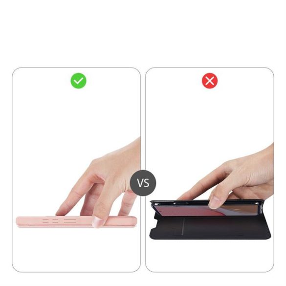DUX DUCIS Skin X Bookcase kihajtható tok Samsung Galaxy A72 4G rózsaszín