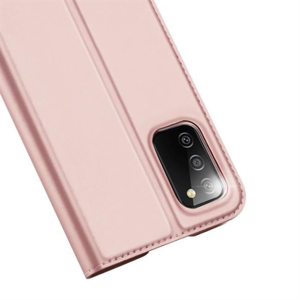 DUX DUCIS Skin Pro Bookcase kihajtható tok Samsung Galaxy A02s EU rózsaszín