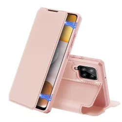   DUX DUCIS Skin X Bookcase kihajtható tok Samsung Galaxy A42 5G rózsaszín