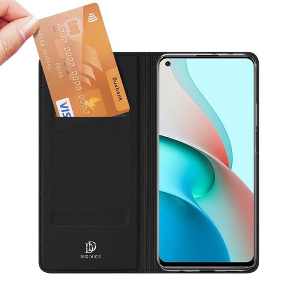 DUX DUCIS Skin Pro Bookcase kihajtható tok Xiaomi redmi Note 9T 5G fekete