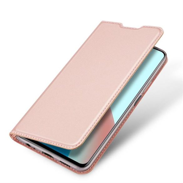 DUX DUCIS Skin Pro Bookcase kihajtható tok Xiaomi redmi Note 9T 5G rózsaszín