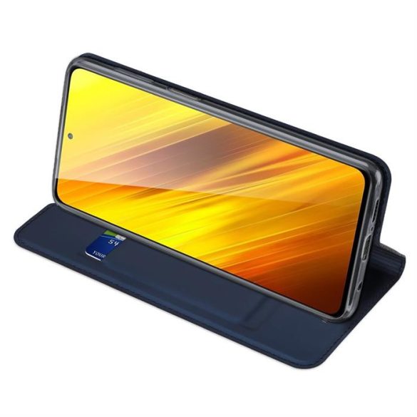 DUX DUCIS Skin Pro Bookcase kihajtható tok Xiaomi Poco M3 / Xiaomi redmi 9T kék