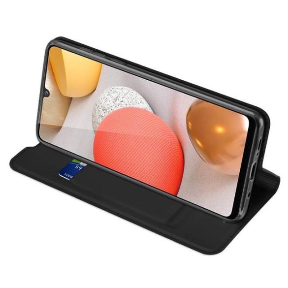 DUX DUCIS Skin Pro Bookcase kihajtható tok Samsung Galaxy A42 5G fekete telefontok