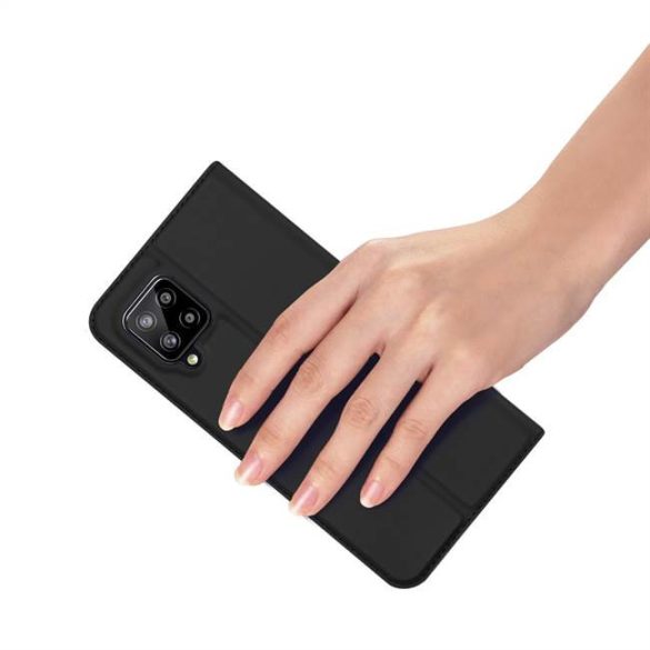 DUX DUCIS Skin Pro Bookcase kihajtható tok Samsung Galaxy A42 5G fekete telefontok