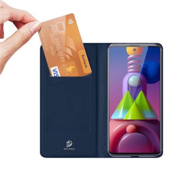 DUX DUCIS Skin Pro Bookcase kihajtható tok Samsung Galaxy M51 rózsaszín telefontok