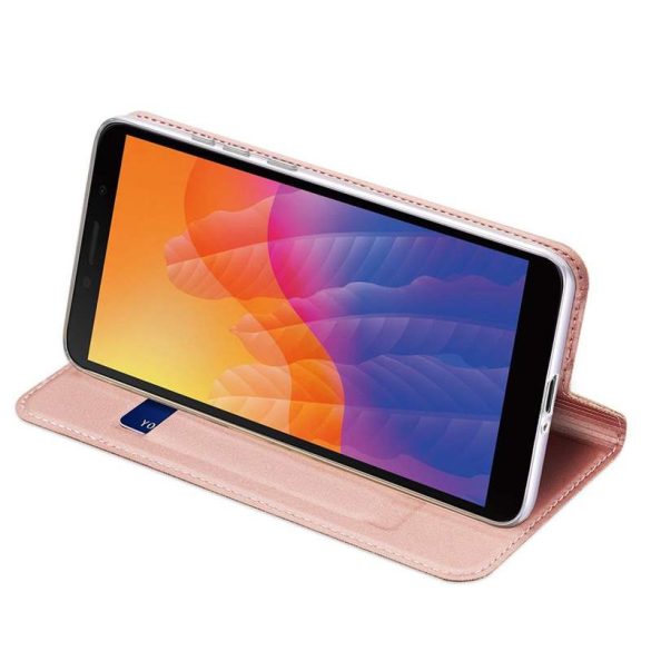 DUX DUCIS Skin Pro Bookcase kihajtható tok típusú tok Huawei Y5p pink telefontok