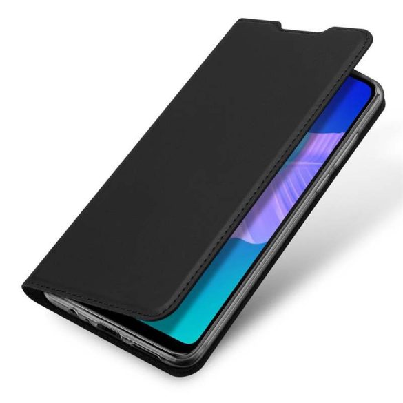 DUX DUCIS Skin Pro Bookcase kihajtható tok típusú tok Huawei P40 Lite E fekete telefontok