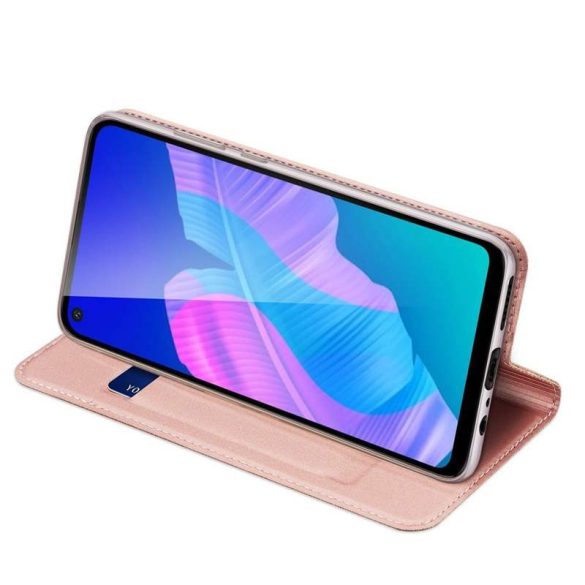 DUX DUCIS Skin Pro Bookcase kihajtható tok típusú tok Huawei P40 Lite E pink telefontok