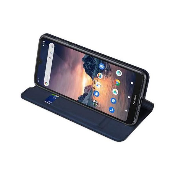 DUX DUCIS Skin Pro Bookcase kihajtható tok típusú tok Nokia 1.3 fekete telefontok