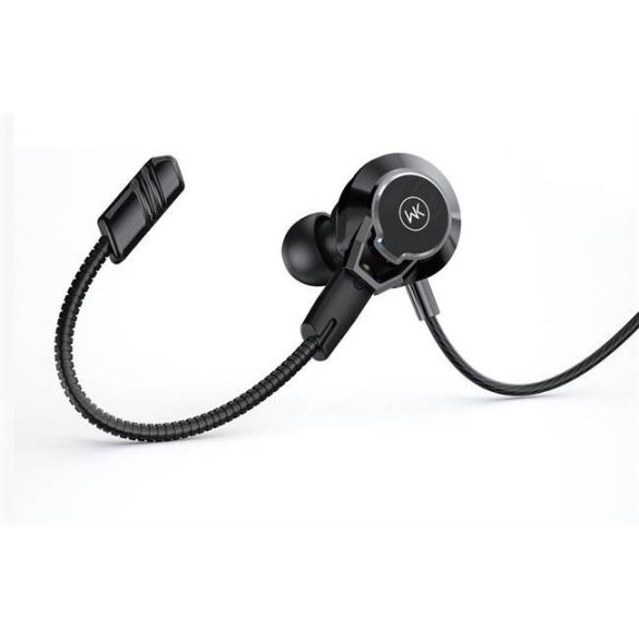 Y28 tok c vezetékes fülhallgató játékok mikro telefon fekete