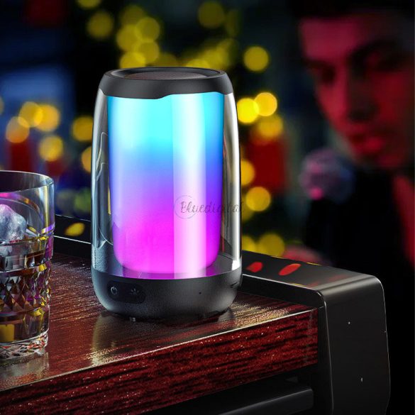 WK Design D31 vezeték nélküli mini hangszóró RGB Bluetooth 5.0 fekete (D31 Mini)