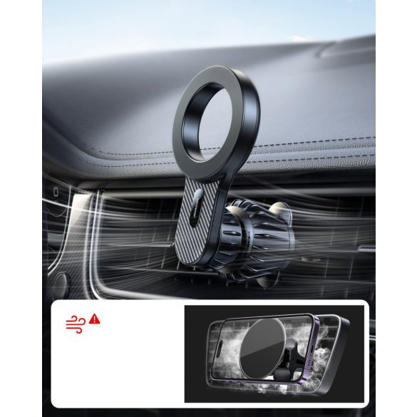 Mágneses autós tartó iPhone tartó MagSafe Joyroom JR-ZS355 - fekete