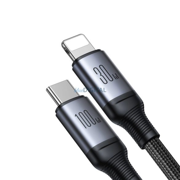 2 az 1-ben kábel Joyroom speedy series SA21-1T2 USB-C - USB-C / Lightning 100W 1.5m fekete