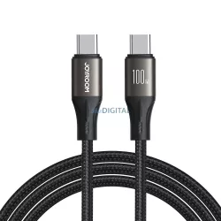   Joyroom Light-Speed Series SA25-CC5 100W USB-C / USB-C kábel 1,2m - Fekete