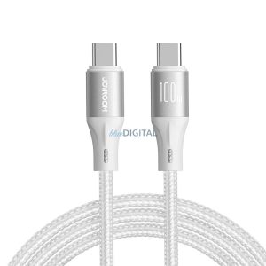 Joyroom Light-Speed Series SA25-CC5 100W USB-C / USB-C kábel 1,2m - fehér